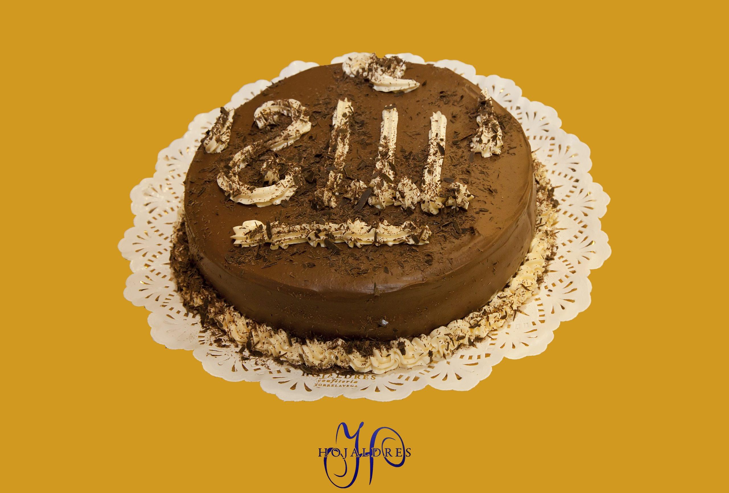 TARTA DE CHOCOLATE Y NATA